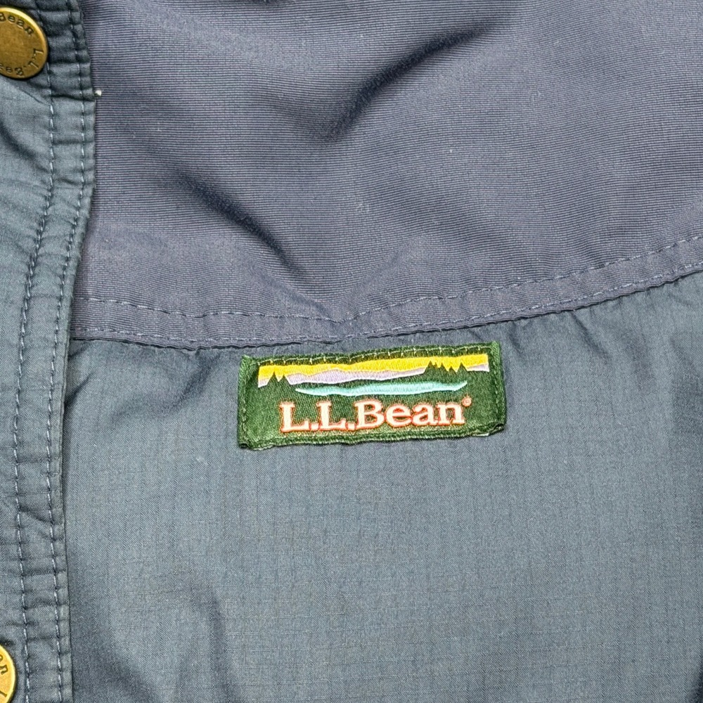 LL Bean Mountain Classic Down Parka Womens Sz M Navy Puffer Coat Outdoor Winter - Picture 9 of 13